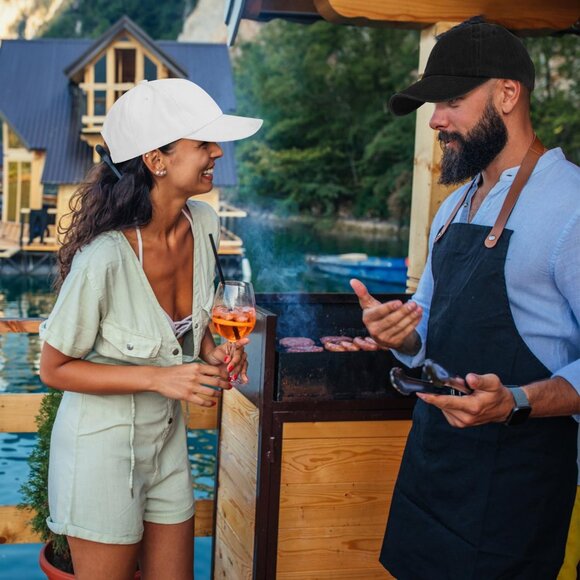 Men's White Green Black 3 Pack Plain Cotton Retro Adjustable Baseball Hat Cap - Picture 3 of 7